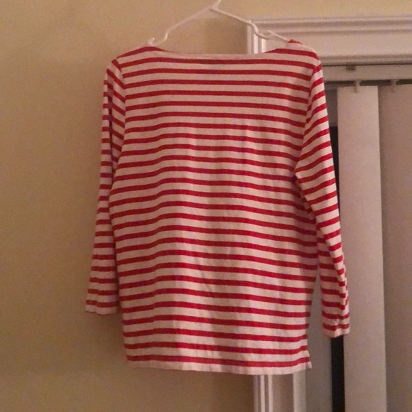 JCrew Red Striped T - Picture 6 of 8
